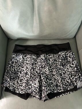 Danskin Black & White Camo Women's Athletic Shorts